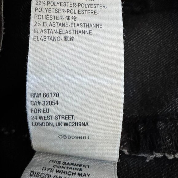 Free People We The Free Just Float On Flare Jeans Black Size 26 Bell Bottom - Picture 10 of 12